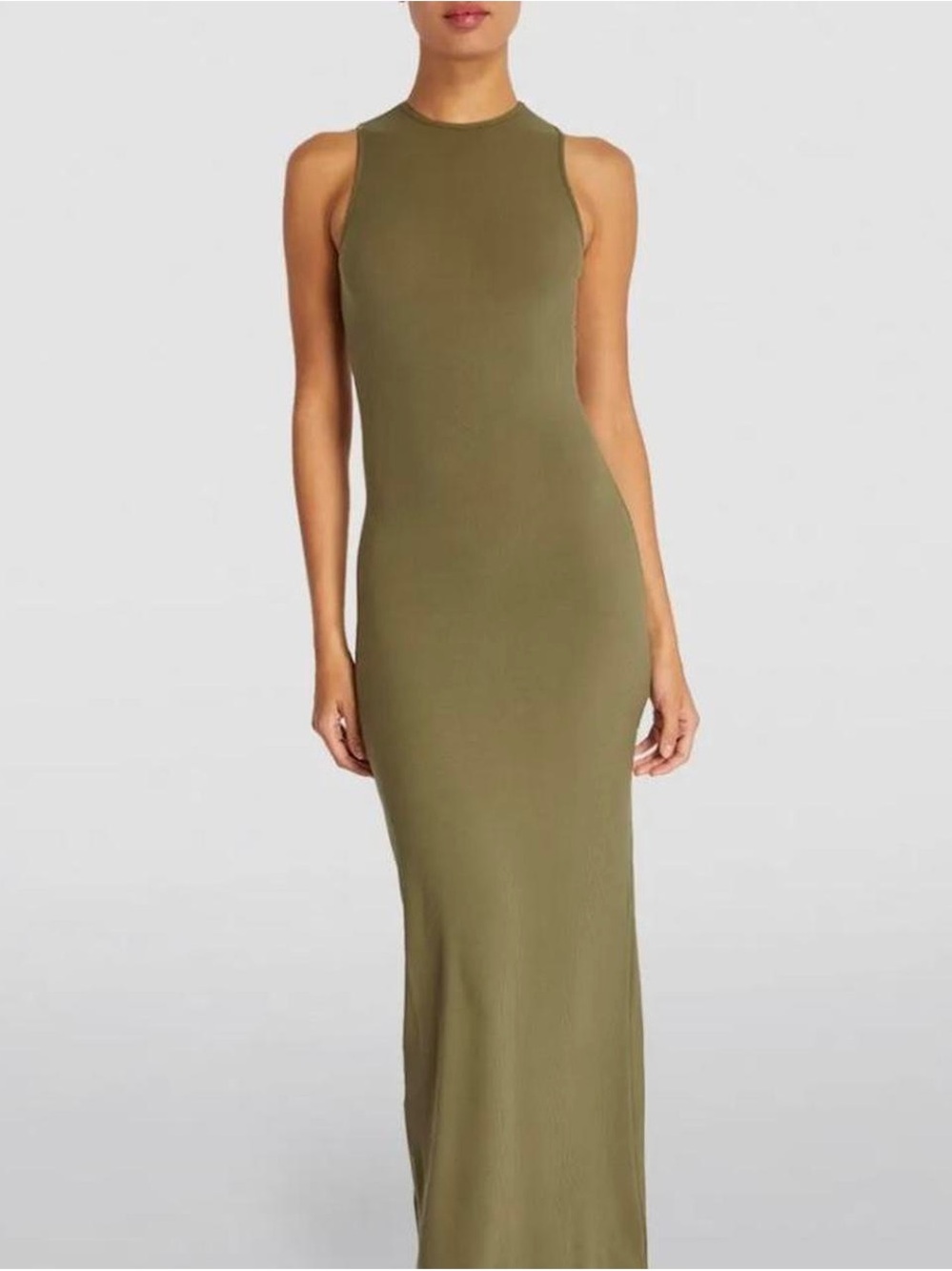 SKIMS Olive Tank Maxi Dress